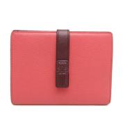 Pre-owned Leather wallets Loewe Pre-owned , Pink , Dames