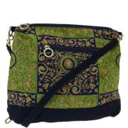 Pre-owned Canvas shoulder-bags Versace Pre-owned , Green , Dames