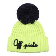 Gele Gebreide Muts met Pom Pom MC2 Saint Barth , Yellow , Unisex