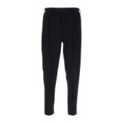 Midnight Blue Wool Pants PT Torino , Blue , Heren