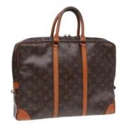 Pre-owned Canvas briefcases Louis Vuitton Vintage , Brown , Dames