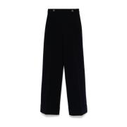 Elegante Blauwe Broek voor Vrouwen Twinset , Black , Dames