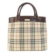 Pre-owned Canvas totes Burberry Vintage , Beige , Dames