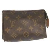 Pre-owned Canvas pouches Louis Vuitton Vintage , Brown , Dames