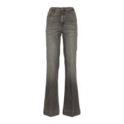 Moderne Dojo Grijze Jeans 7 For All Mankind , Gray , Dames