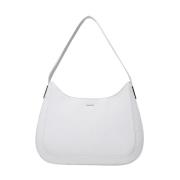 Witte Schoudertas - Elegant en Praktisch Ontwerp Calvin Klein , White ...