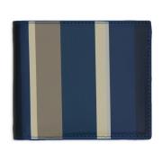 Blauwe herenportemonnee met veelkleurige strepen Gallo , Multicolor , ...