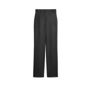 Zwarte Broek met Rechte Pijpen Max Mara , Black , Dames