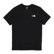 Zwart/Goud Collage Tee Korte Mouw The North Face , Black , Heren