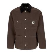 Canvas Werkjas met Fluweel Kraag Carhartt Wip , Brown , Dames