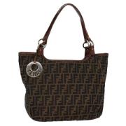 Pre-owned Canvas totes Fendi Vintage , Brown , Dames