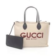 Pre-owned Leather gucci-bags Gucci Vintage , Beige , Dames