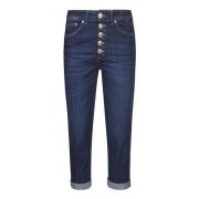 Juwelenknoop Losse Fit Jeans Dondup , Blue , Dames