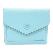 Pre-owned Leather wallets Coach Pre-owned , Blue , Dames