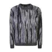 Grijze Sweaters voor Mannen Roberto Collina , Multicolor , Heren