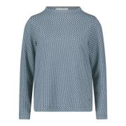 Gestructureerd shirt met Turtle Neck Betty & Co , Blue , Dames