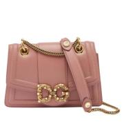 Pre-owned Leather shoulder-bags Dolce & Gabbana Pre-owned , Pink , Dam...