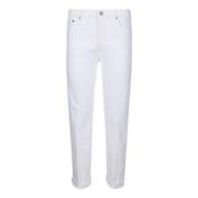 Regular Fit Five-Pocket Icon Jeans Dondup , White , Dames