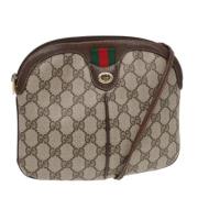 Pre-owned Leather gucci-bags Gucci Vintage , Brown , Dames