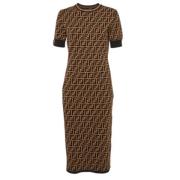 Pre-owned Knit dresses Fendi Vintage , Brown , Dames