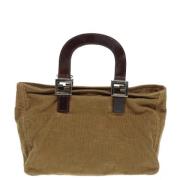 Pre-owned Corduroy handbags Fendi Vintage , Brown , Dames