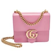 Pre-owned Leather shoulder-bags Gucci Vintage , Pink , Dames