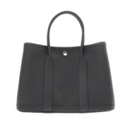 Pre-owned Leather handbags Hermès Vintage , Black , Dames