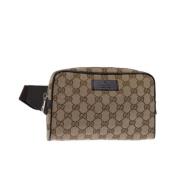 Pre-owned Canvas gucci-bags Gucci Vintage , Beige , Dames