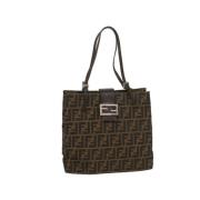 Pre-owned Canvas fendi-bags Fendi Vintage , Brown , Dames