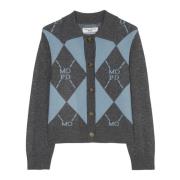 Jacquard cardigan regular Marc O'Polo , Blue , Dames