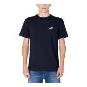 Blauw Effen Korte Mouw T-shirt Tommy Hilfiger , Blue , Heren