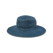 Pre-owned Denim hats Chanel Vintage , Blue , Dames