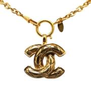 Pre-owned Metal chanel-jewelry Chanel Vintage , Yellow , Dames