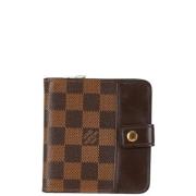 Pre-owned Leather wallets Louis Vuitton Vintage , Brown , Dames