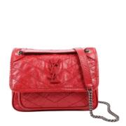 Pre-owned Leather shoulder-bags Yves Saint Laurent Vintage , Red , Dam...