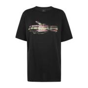 Zwarte Regular Fit T-Shirt Hand PS By Paul Smith , Black , Heren