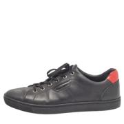 Pre-owned Leather sneakers Dolce & Gabbana Pre-owned , Black , Heren