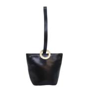 Pre-owned Leather handbags Celine Vintage , Black , Dames