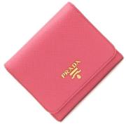 Pre-owned Leather wallets Prada Vintage , Pink , Dames