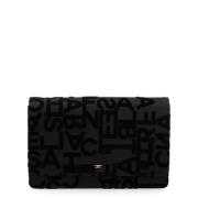 Zwarte Crossbody Tas Bs22A46E2-110 Elisabetta Franchi , Black , Dames