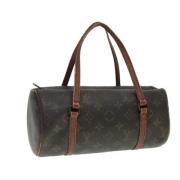 Pre-owned Canvas handbags Louis Vuitton Vintage , Brown , Dames