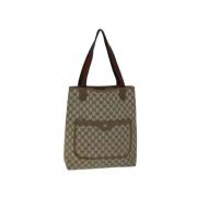 Pre-owned Canvas gucci-bags Gucci Vintage , Beige , Dames