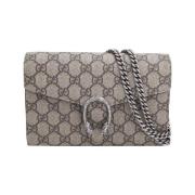 Pre-owned Cotton gucci-bags Gucci Vintage , Beige , Dames