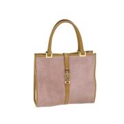 Pre-owned Suede handbags Gucci Vintage , Pink , Dames