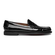 Zwarte Lakleren Mocassin Sebago , Black , Dames