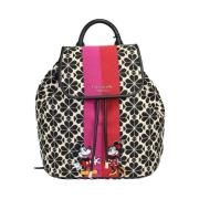 Bloem Jacquard Canvas Flap Rugzak Kate Spade , Multicolor , Dames