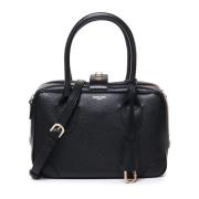 Zwarte Halfharde Tas met Handvatten Golden Goose , Black , Dames