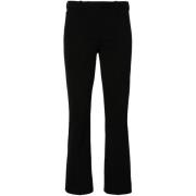 Zwarte Geknipte Getailleerde Broek Max Mara , Black , Dames