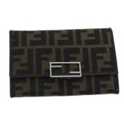 Pre-owned Canvas wallets Fendi Vintage , Brown , Dames