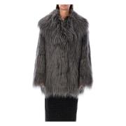 Grijze Faux Fur Jas Outerwear Aw24 Rotate Birger Christensen , Gray , ...